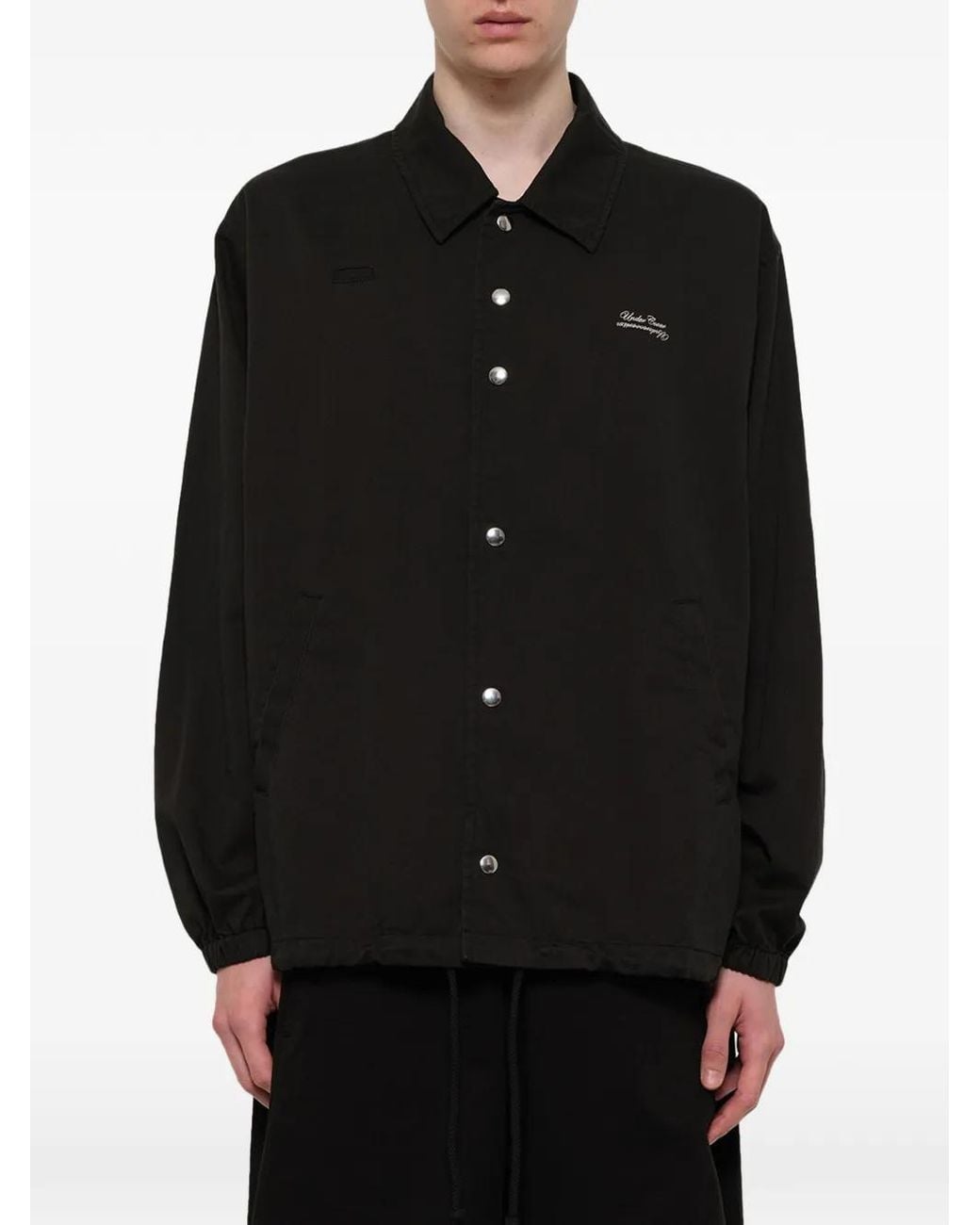 Undercover Black Drawstring-Hem Jacket for men