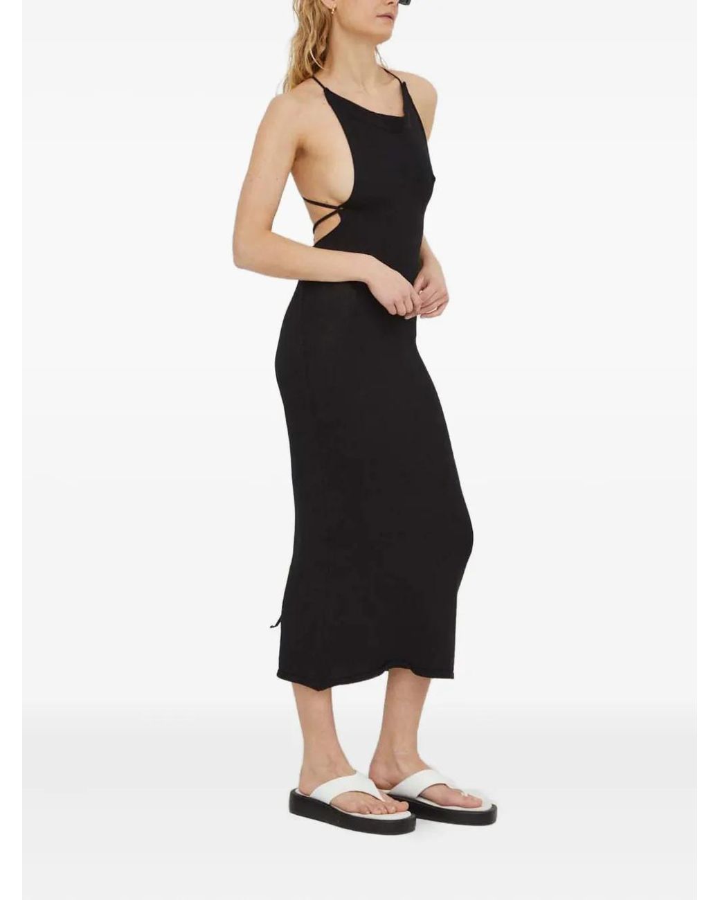 Alohas White Tie-Back Dress