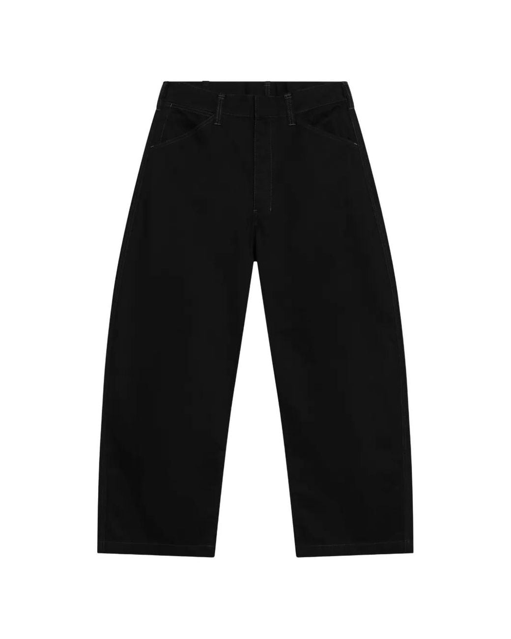 Lemaire Black Pantalon Carpenter À Coupe Droite for men