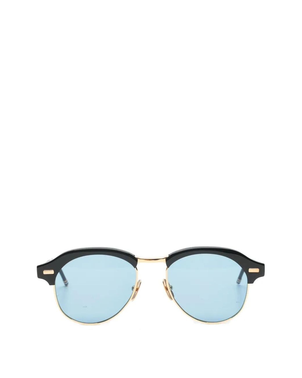 Thom Browne Blue Round-Frame Sunglasses