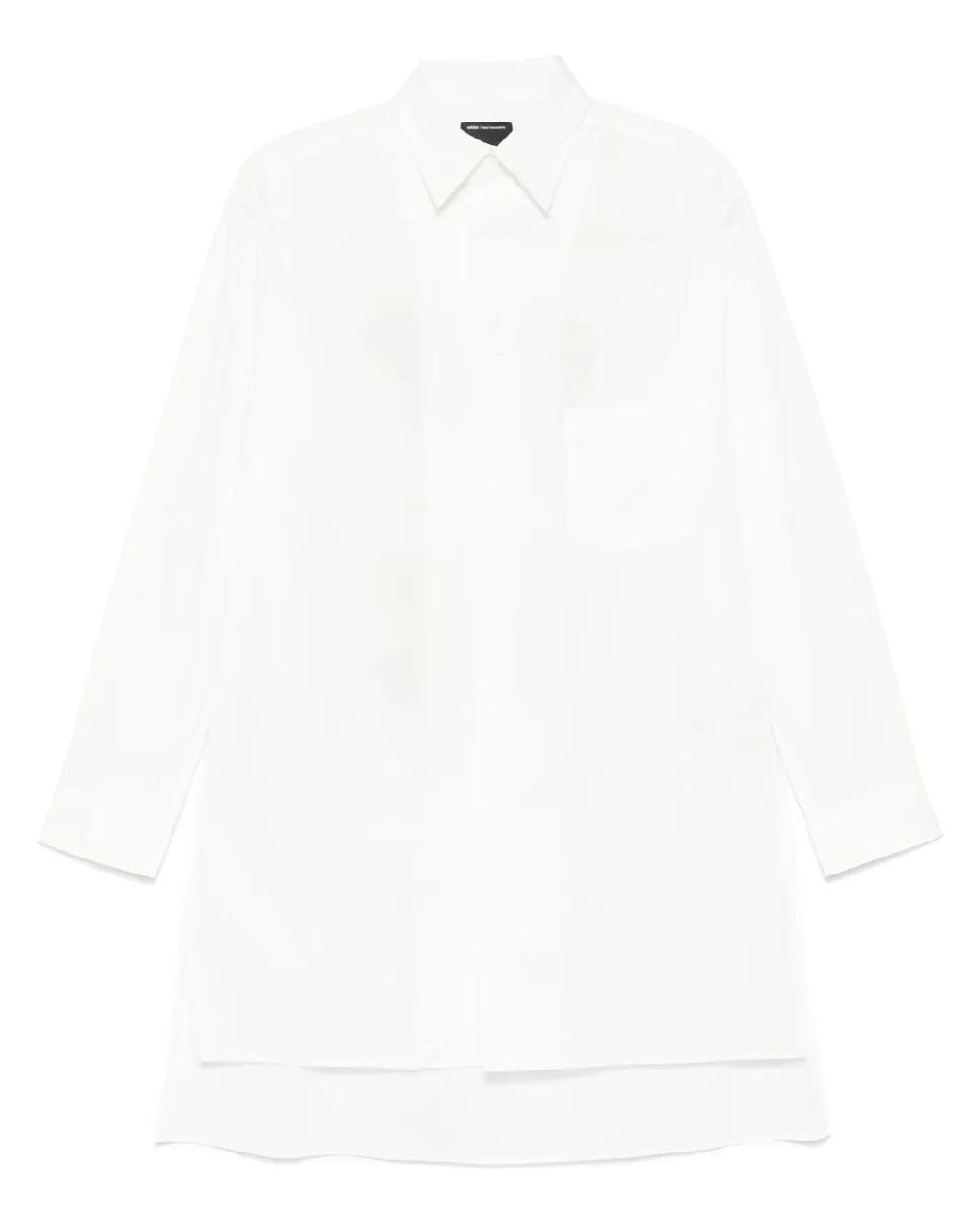 Y-3 White Graphic-Print Shirt
