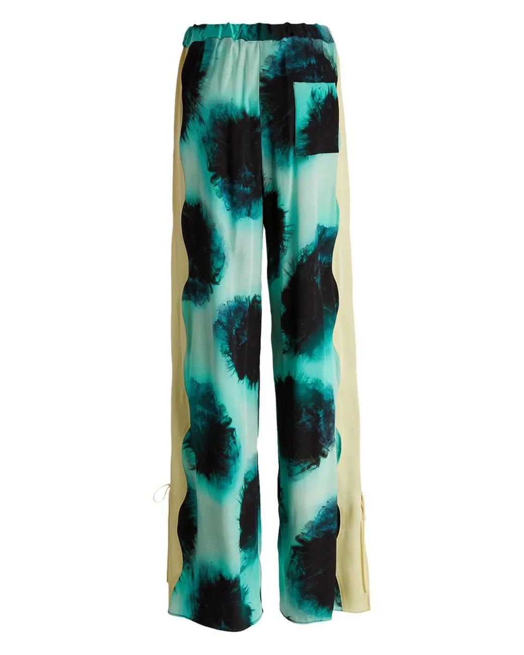 Del Core Green Printed Trousers