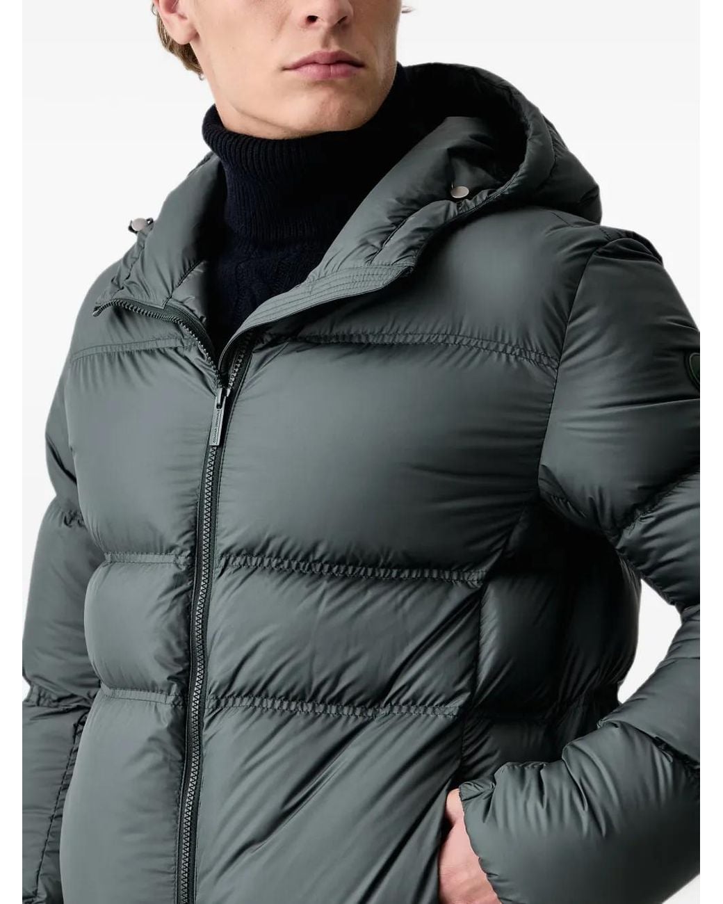 Colmar Hooded Padded Jacket in Black for Men | Lyst