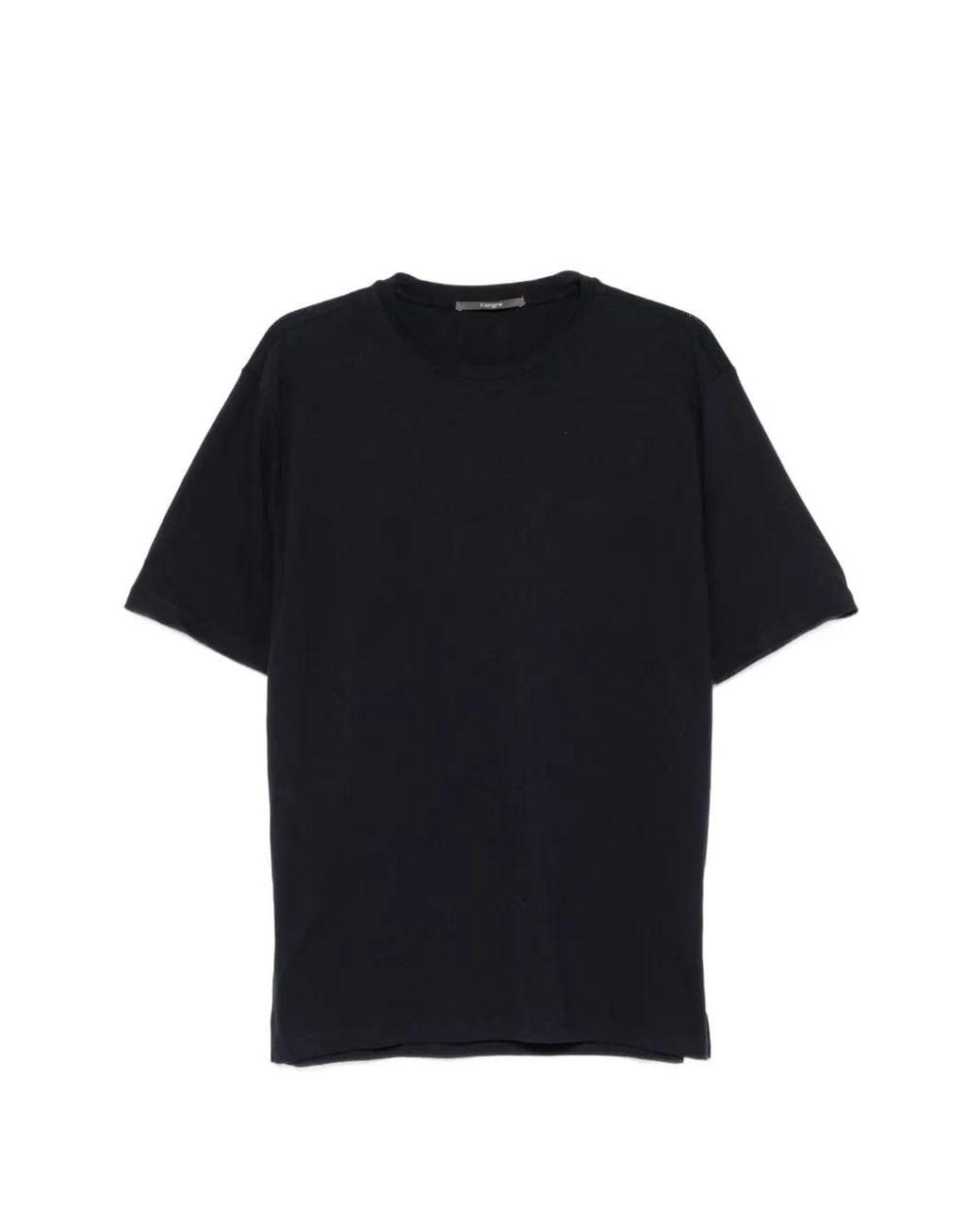 Kangra Black Piqué-Weave T-Shirt for men