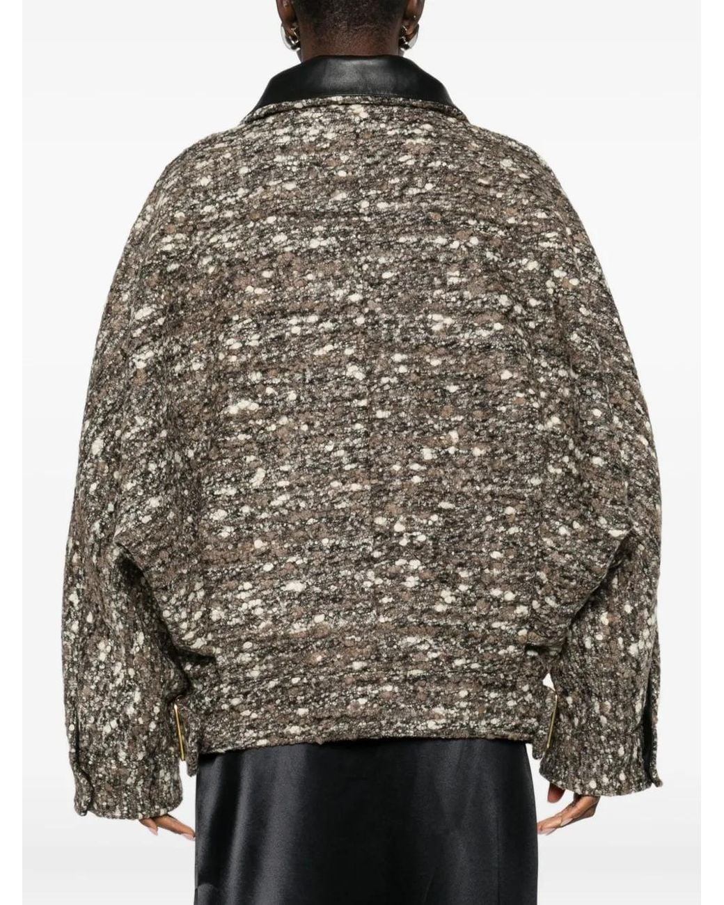 DARKPARK Brown Zip-Up Bomber Jacket