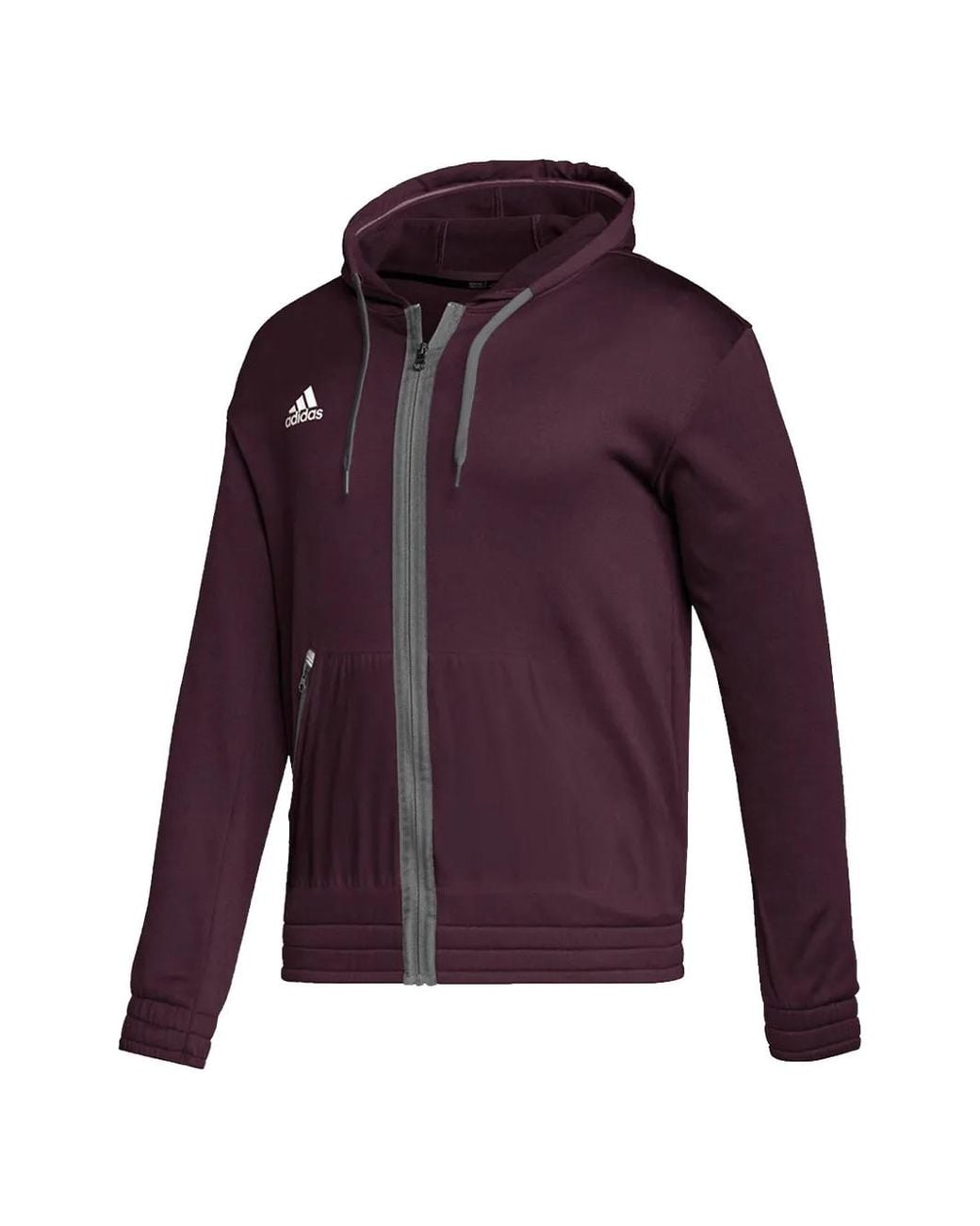 Adidas Purple Team Issue Zip-Up Hoodie for men