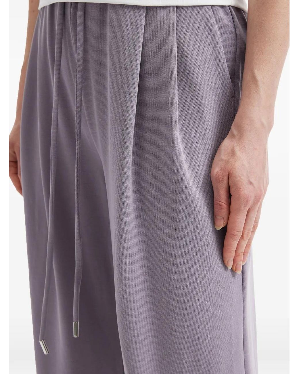 B+ AB Purple Drawstring Palazzo Pants