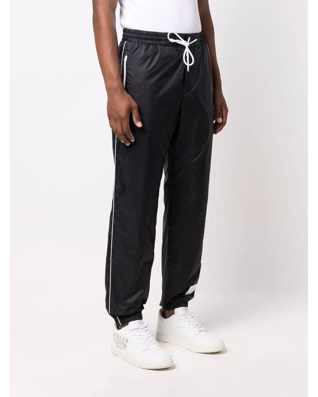 Thom Browne Blue Logo Patch Track Pants for men