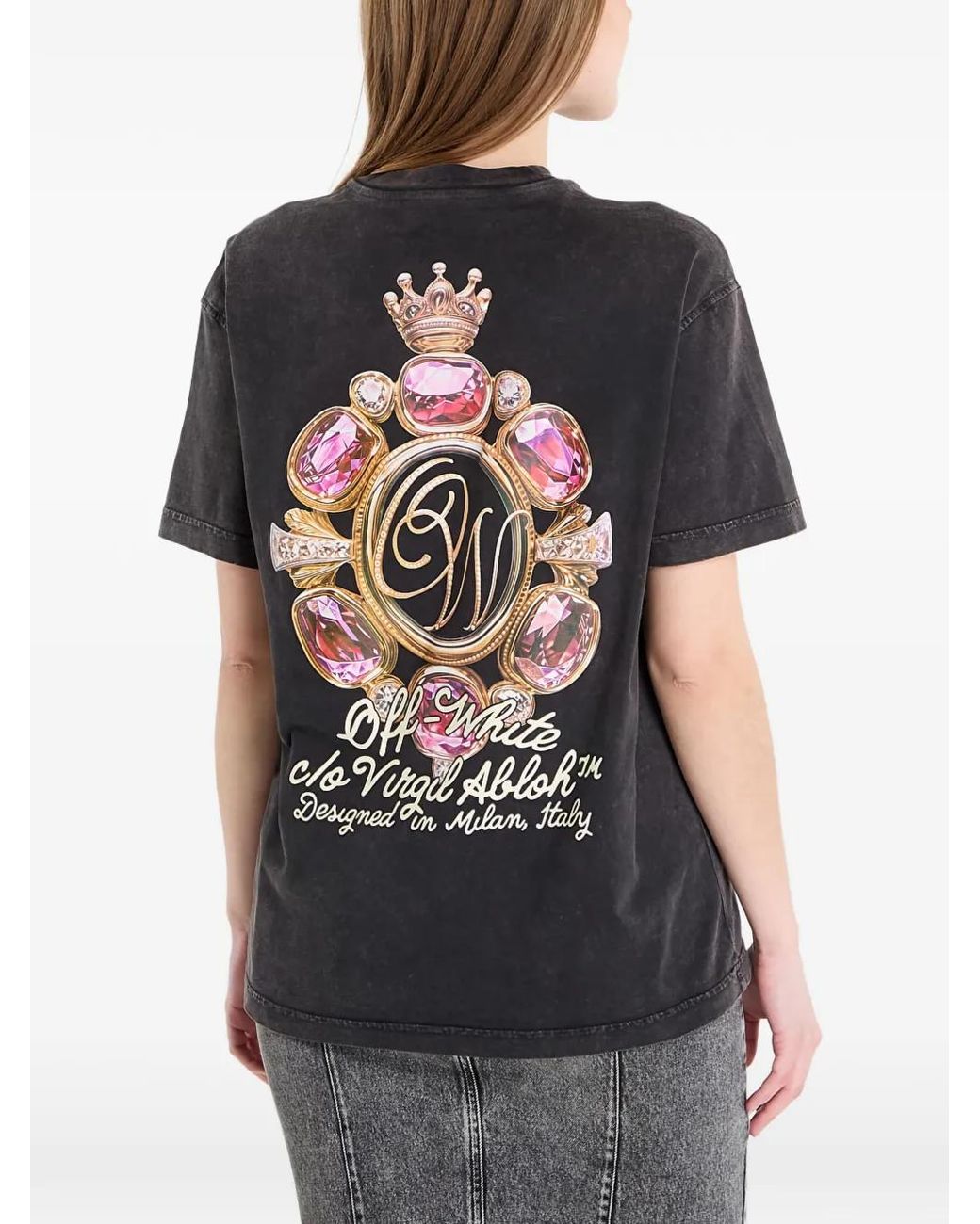 Off-White c/o Virgil Abloh Black Royal Jewels T-Shirt