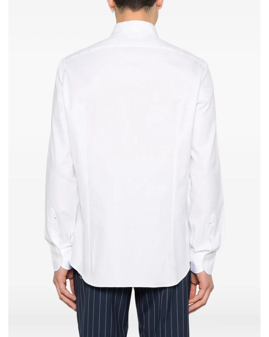 Mazzarelli White Buttoned Shirt for men