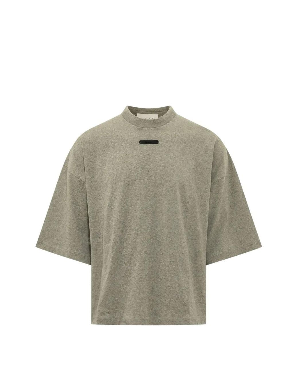 Fear Of God Gray Merch T-Shirt Boxy Fit for men