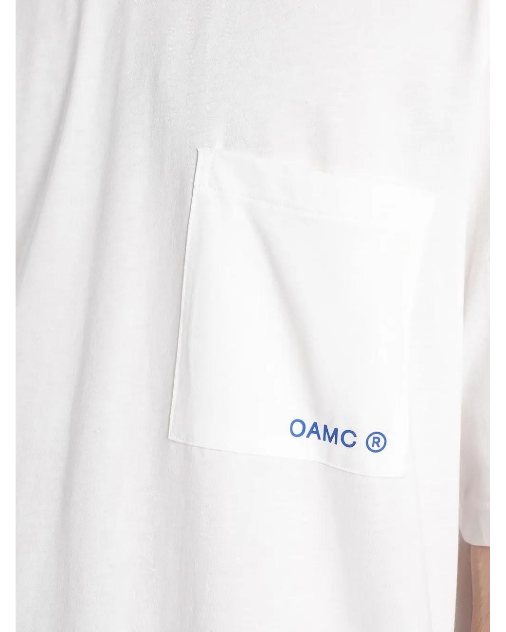 Oamc Peacemaker White Logo-Print T-Shirt for men