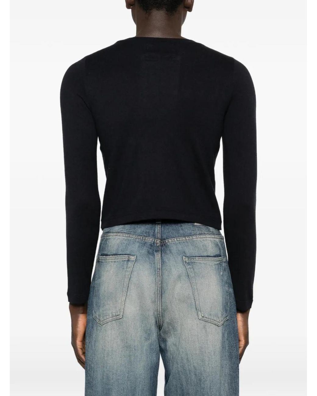 Extreme Cashmere Black Lisa Long-Sleeve T-Shirt