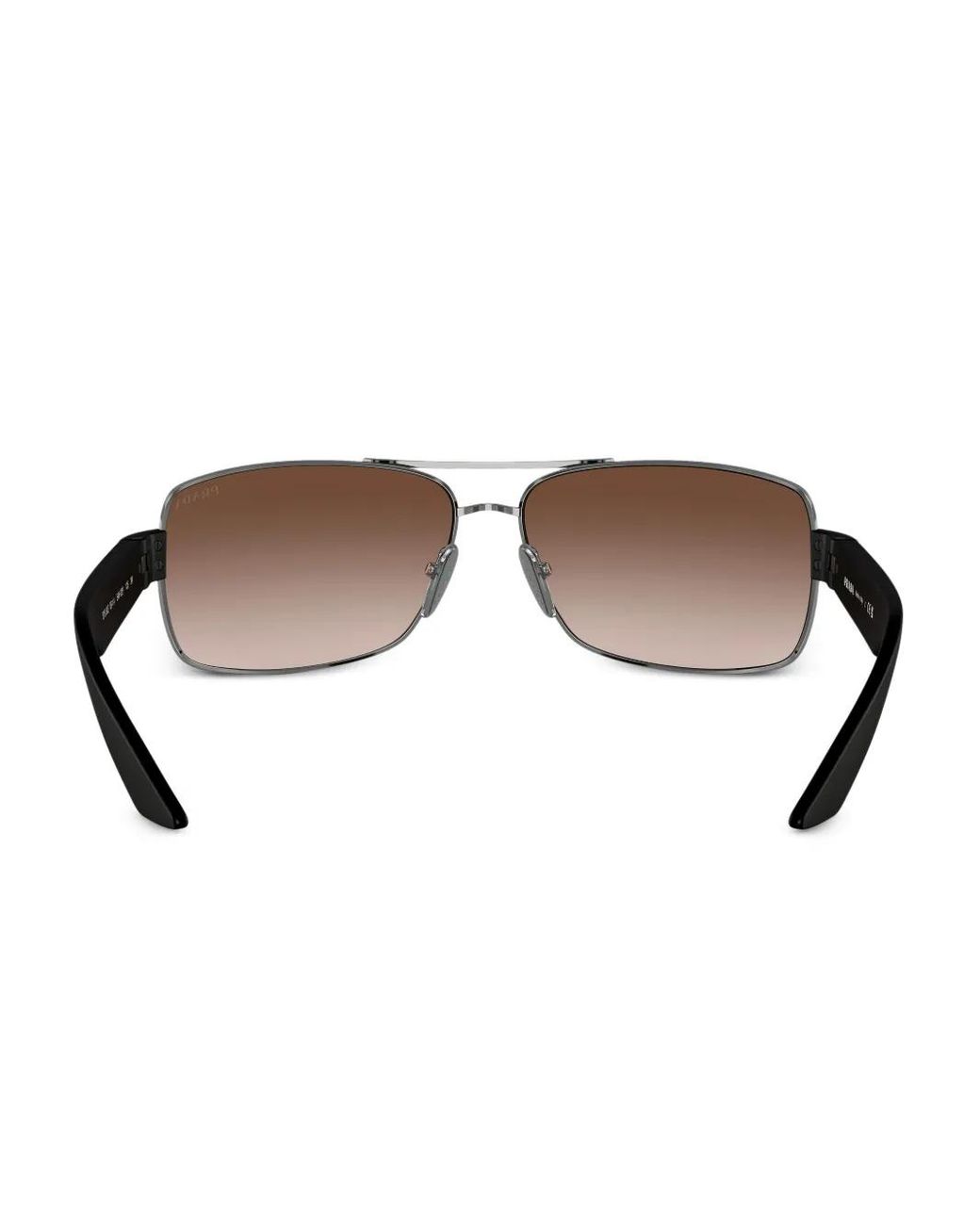 Prada Brown Pilot-Frame Sunglasses