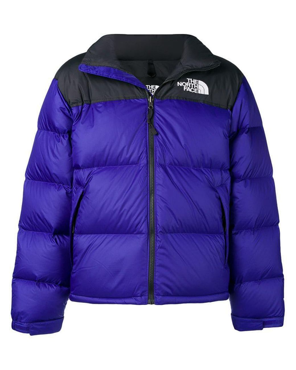 The North Face Two-tone Puffer Jacket in Blue for Men | Lyst