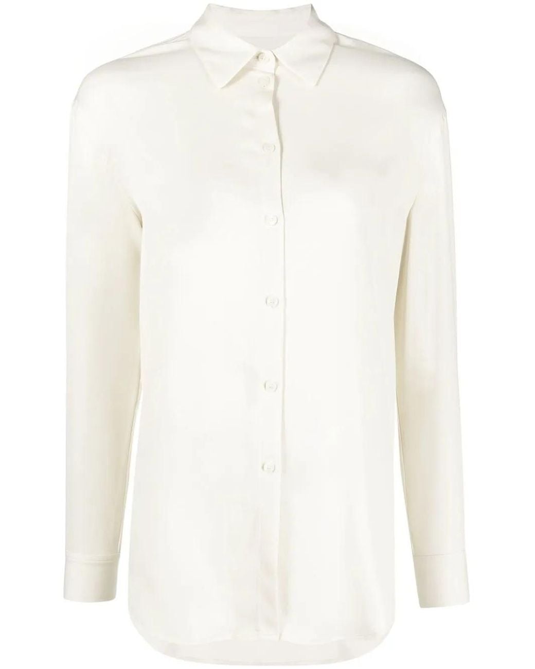 Calvin Klein White Long-Sleeve Buttoned Shirt