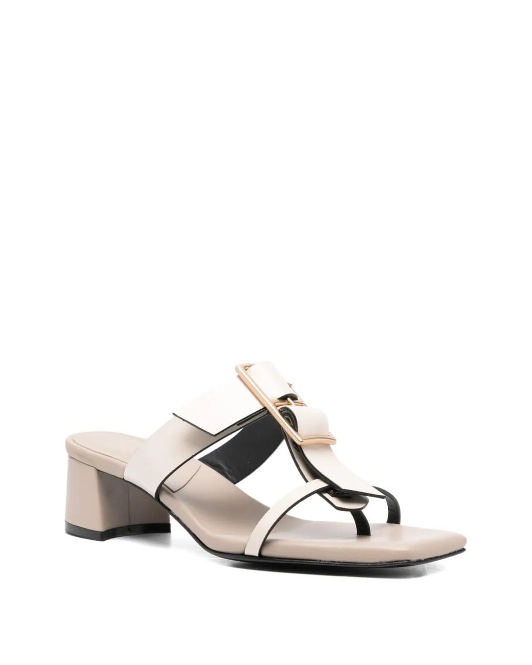 DONNARì White Leather Sandals
