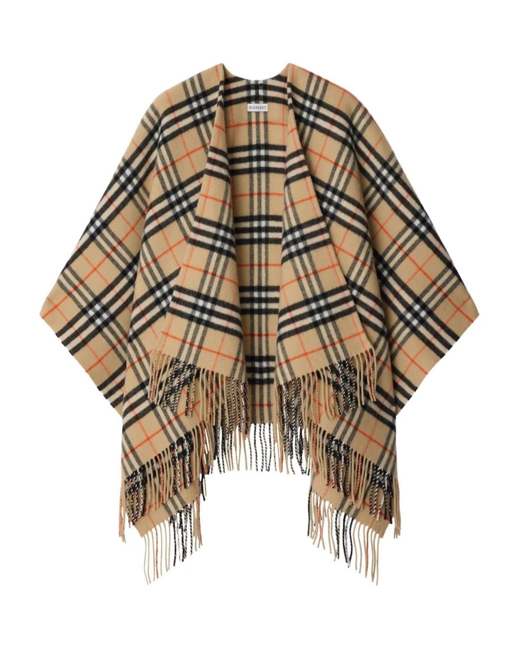 Burberry Natural Check Cape