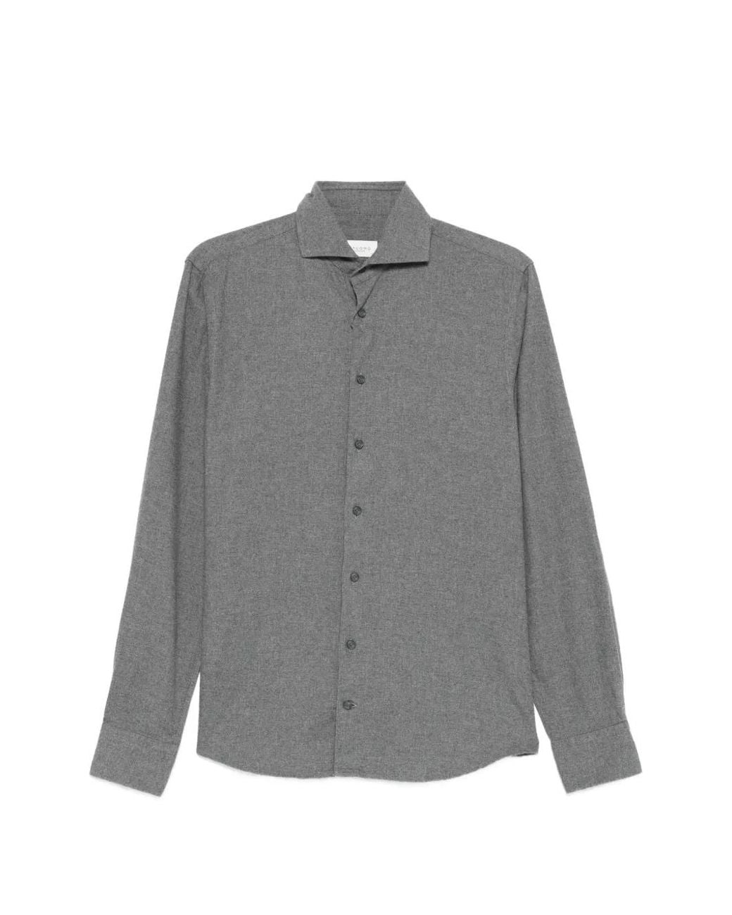 Profuomo Gray Buttoned Shirt for men