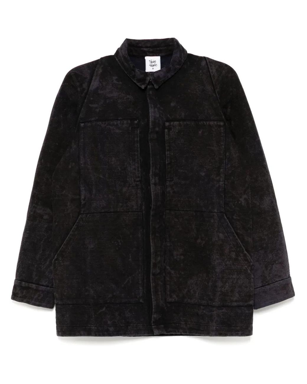 Stain Shade Black Button-Up Shirt for men