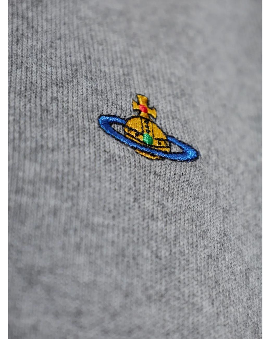 Vivienne Westwood Gray V-Neck Cardigan for men