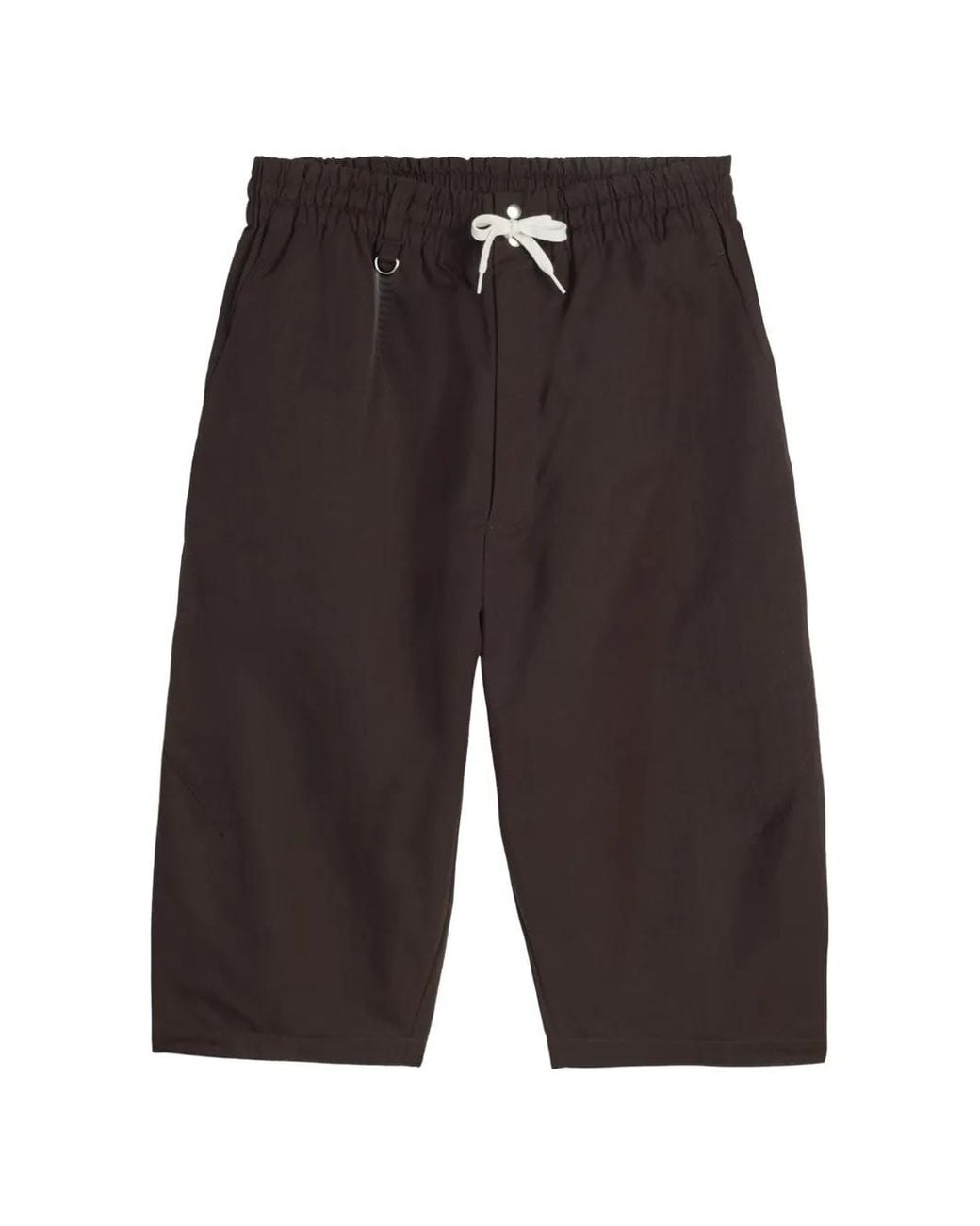 Y-3 Gray X Wales Bonner Drawstring Logo-Embroidery Shorts for men