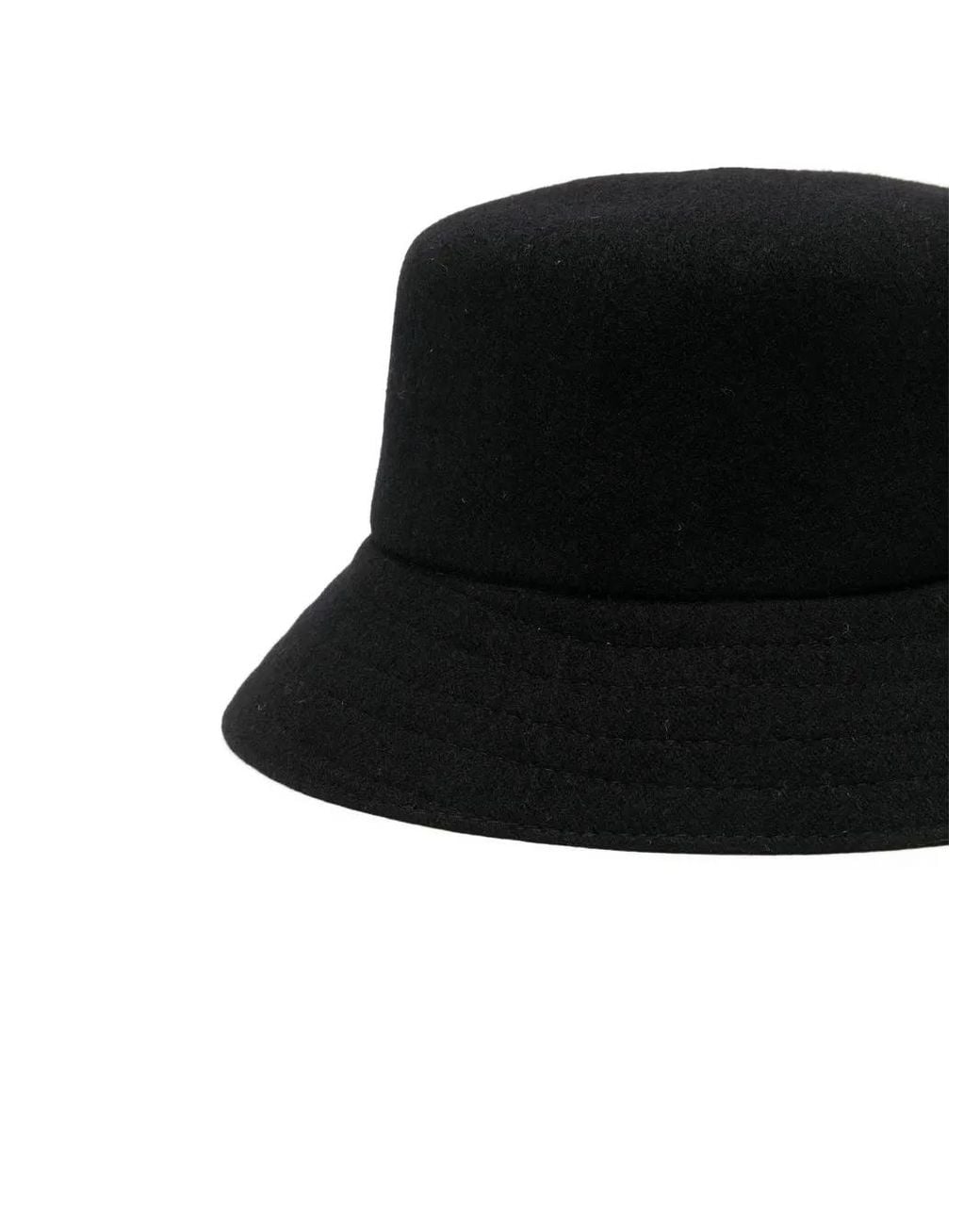 Kangol Black Logo-Patch Bucket Hat for men