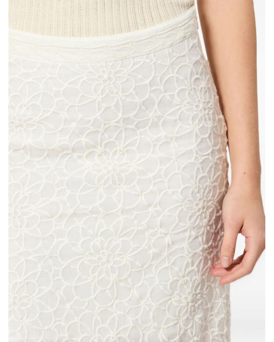 Isabel Marant White Ryesha Skirt