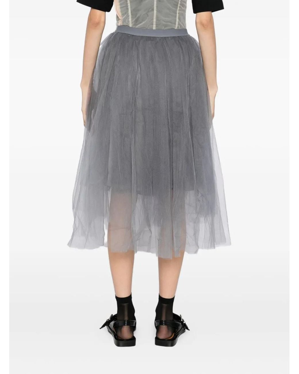 JNBY Gray Double-Layer Skirt