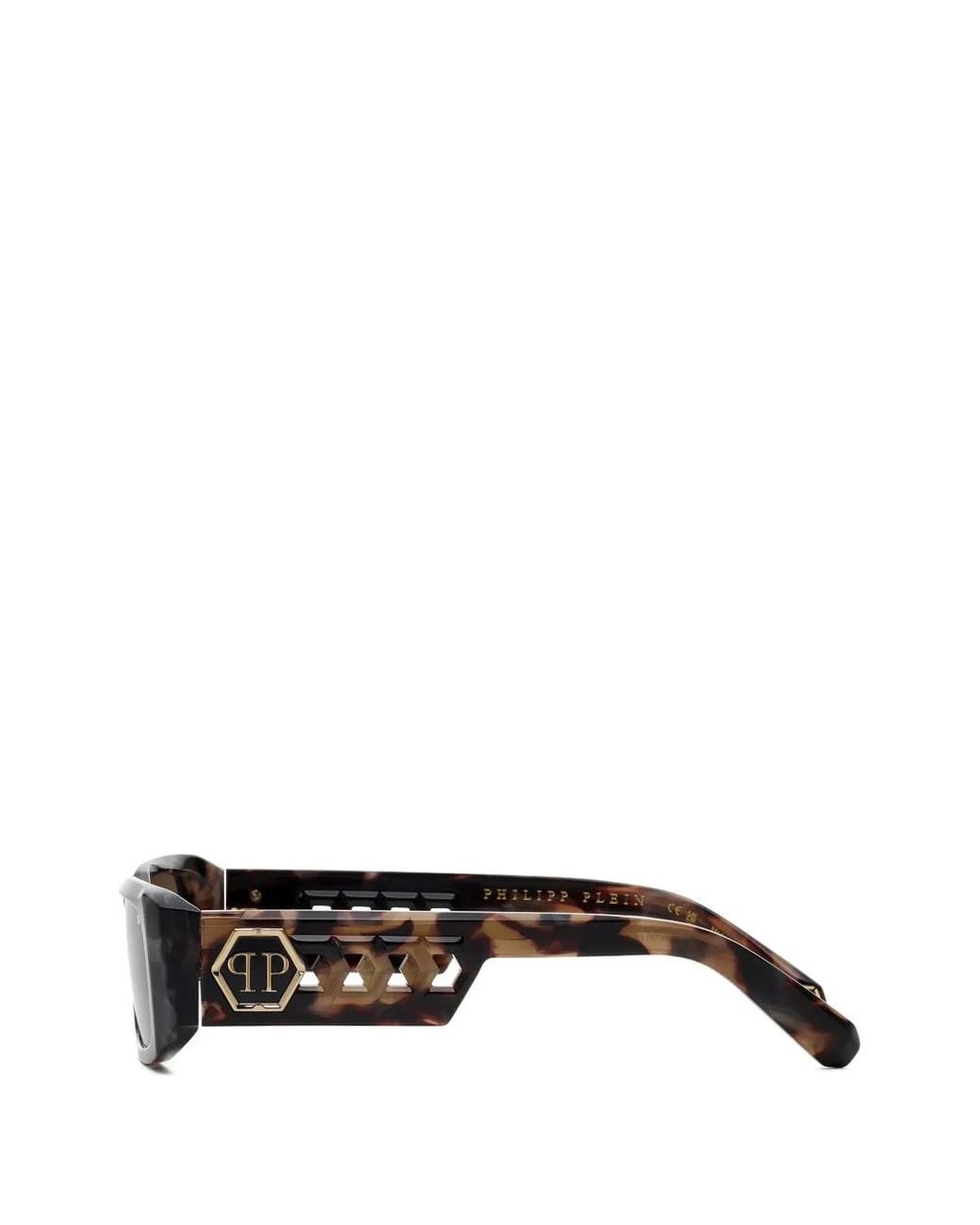 Philipp Plein Gray Plein Icon Edge Sunglasses