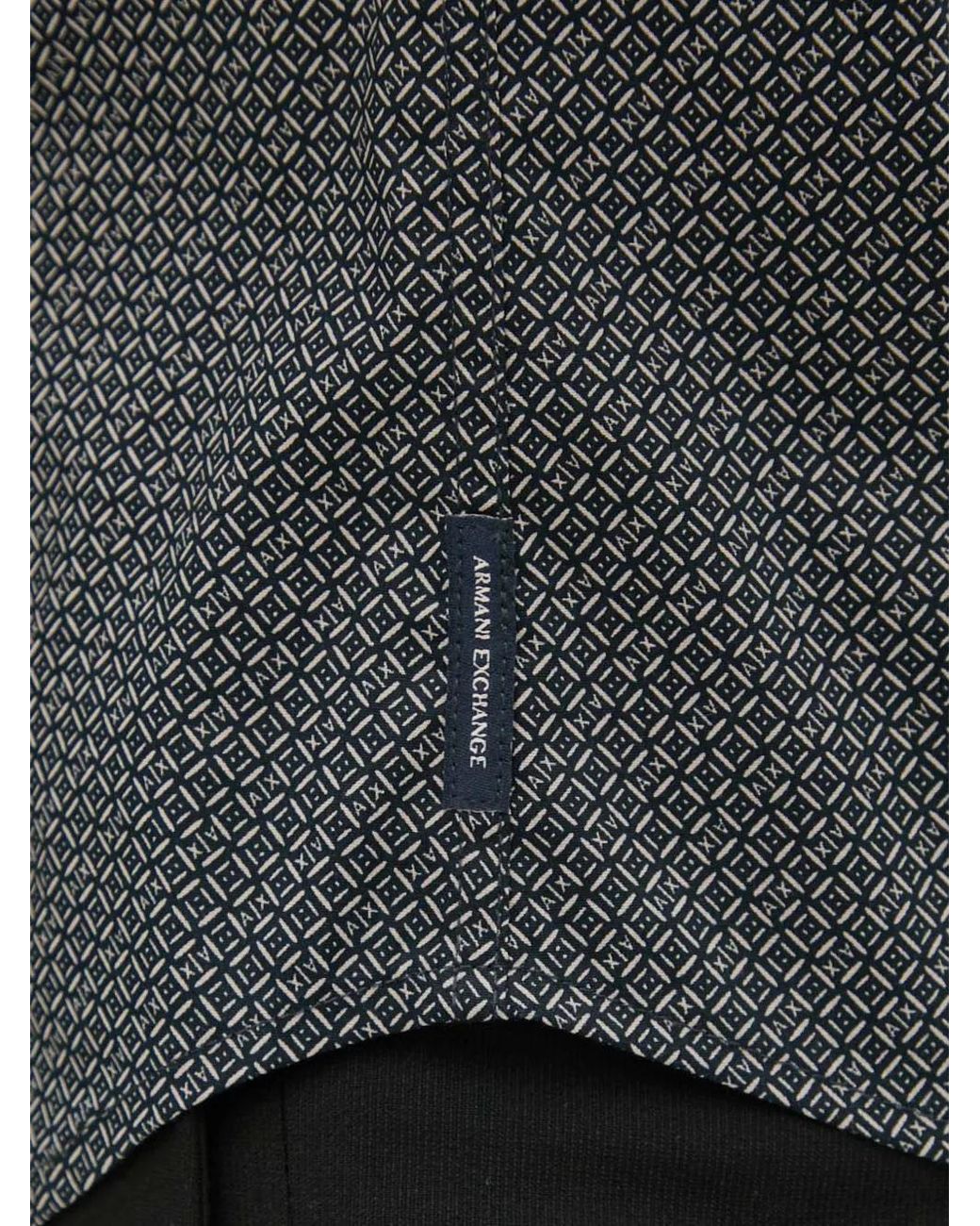 Patterned Shirt ARMANI EXCHANGE pour homme en coloris Gray