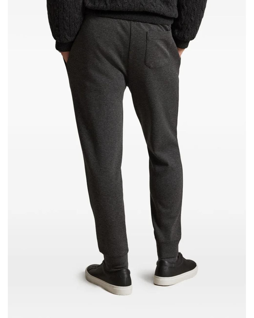 Polo Ralph Lauren Black Pintuck-Detail Track Pants for men