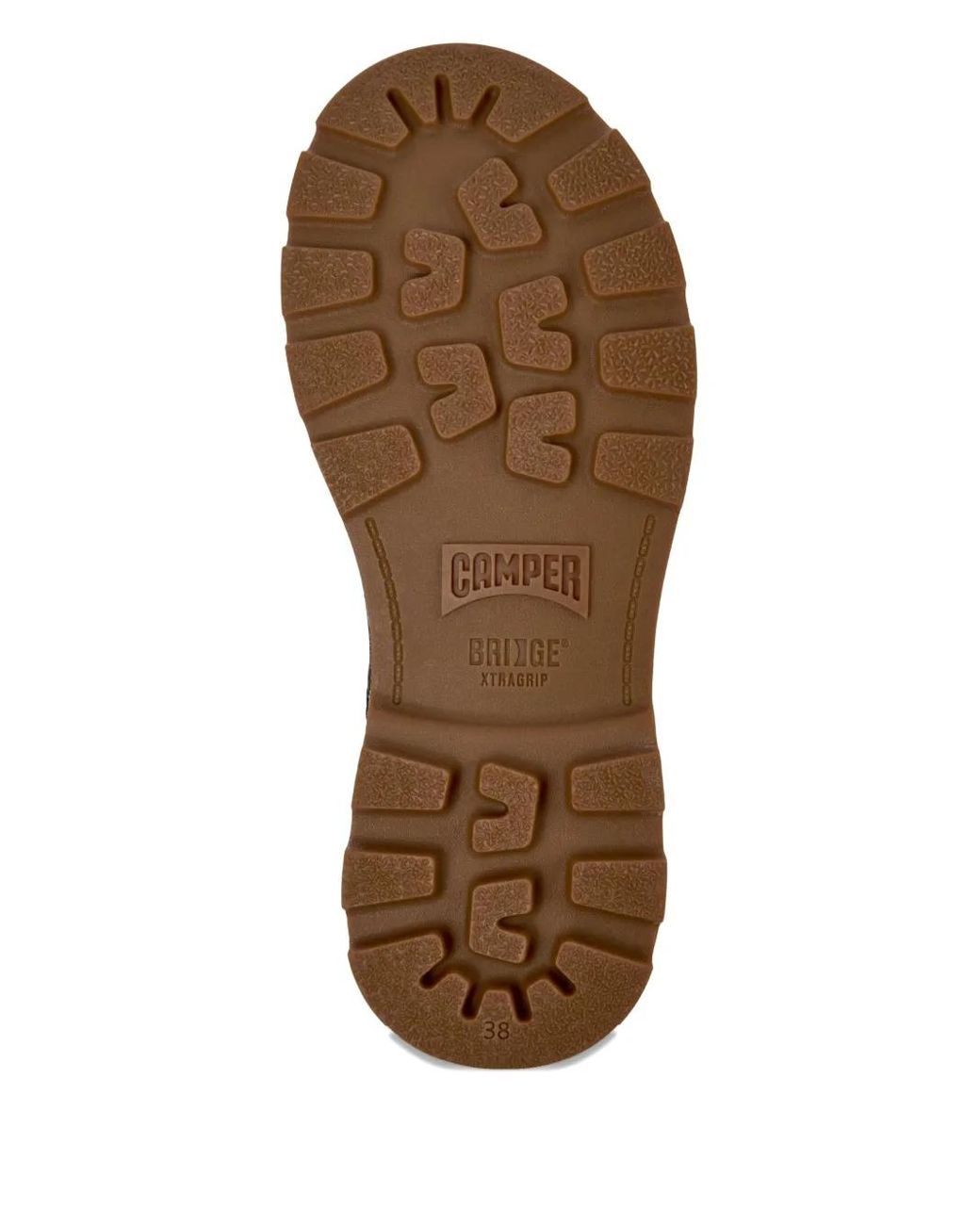 Camper Brown Brutus Lace-Up Leather Combat Boots