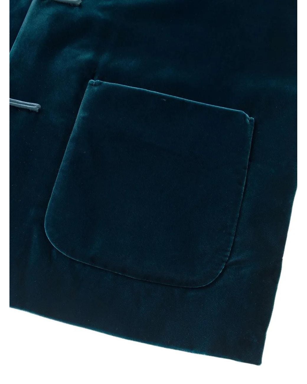 Shanghai Tang Blue Veste Tang En Velours for men