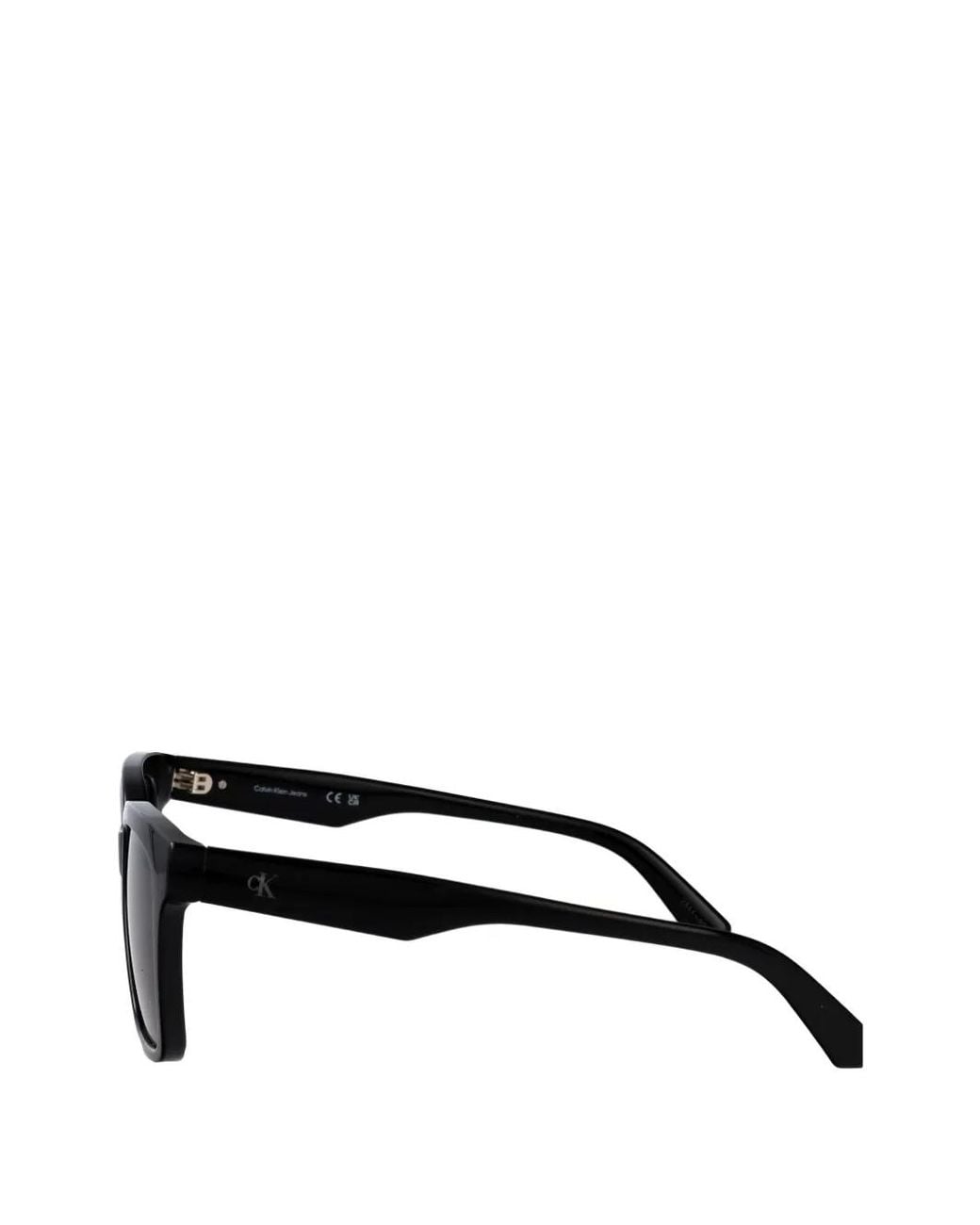 Calvin Klein Black Square-Frame Sunglasses