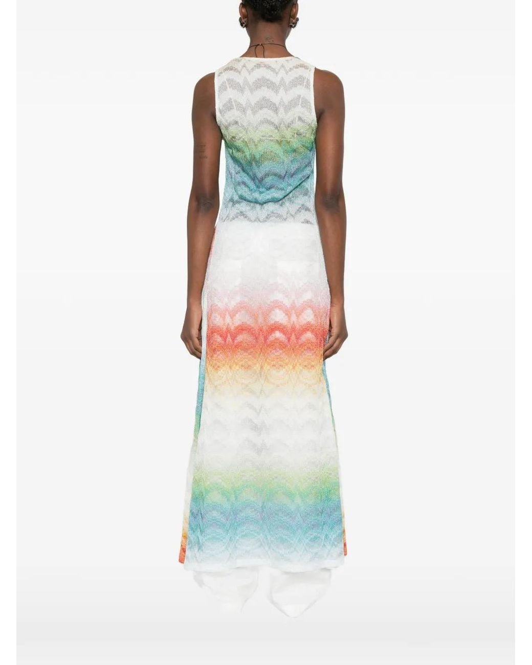 Missoni White Débardeur À Motif Géométrique
