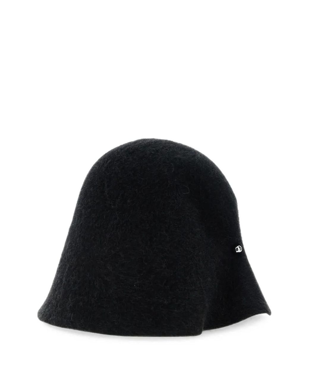 Jacquemus Black Asymmetric-Brim Wool Hat