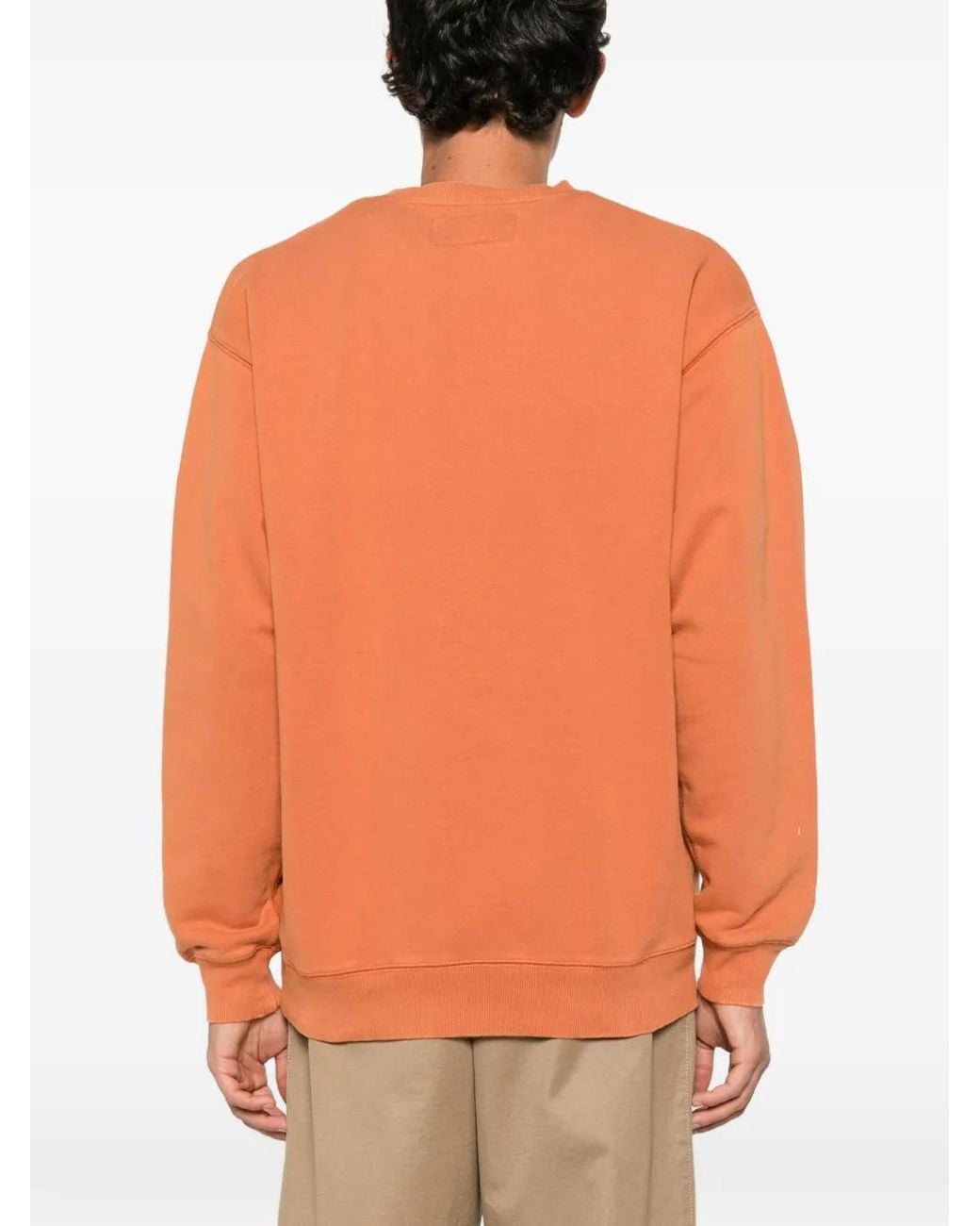 Universal Overall Orange Logo-Print Sweatshirt for men