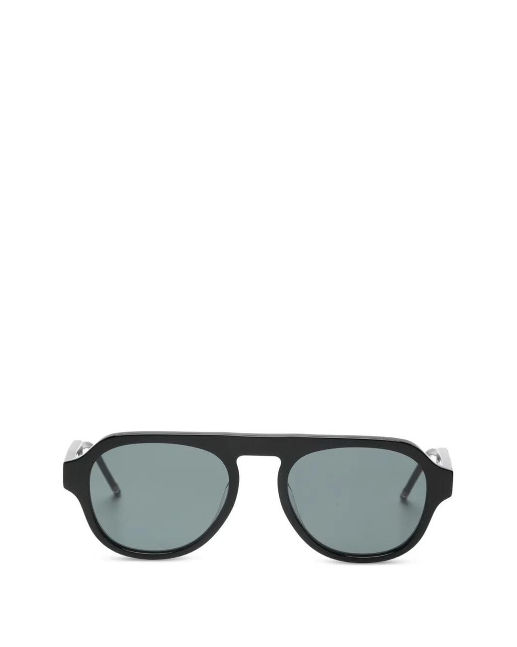 Thom Browne Gray Round Frame Sunglasses