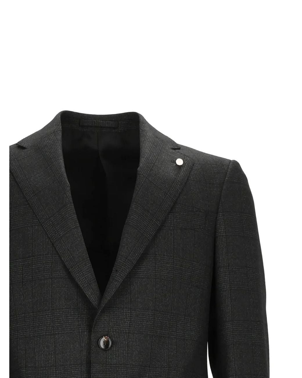 Luigi Bianchi Black Drop 7 Check-Pattern Suit for men