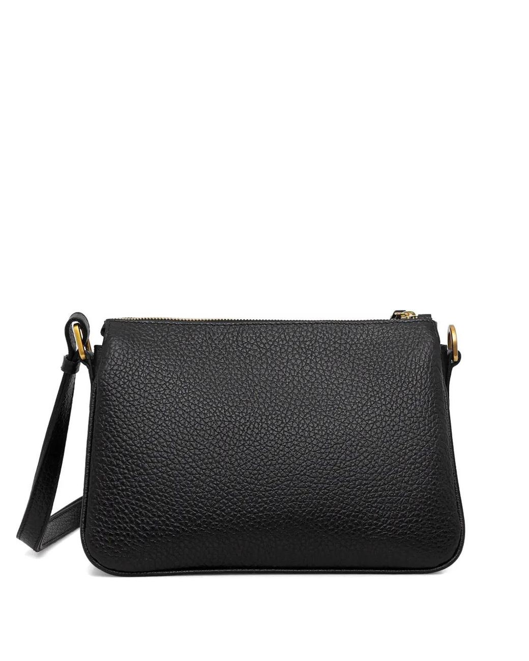 Gianni Chiarini Black Zip Crossbody Bag