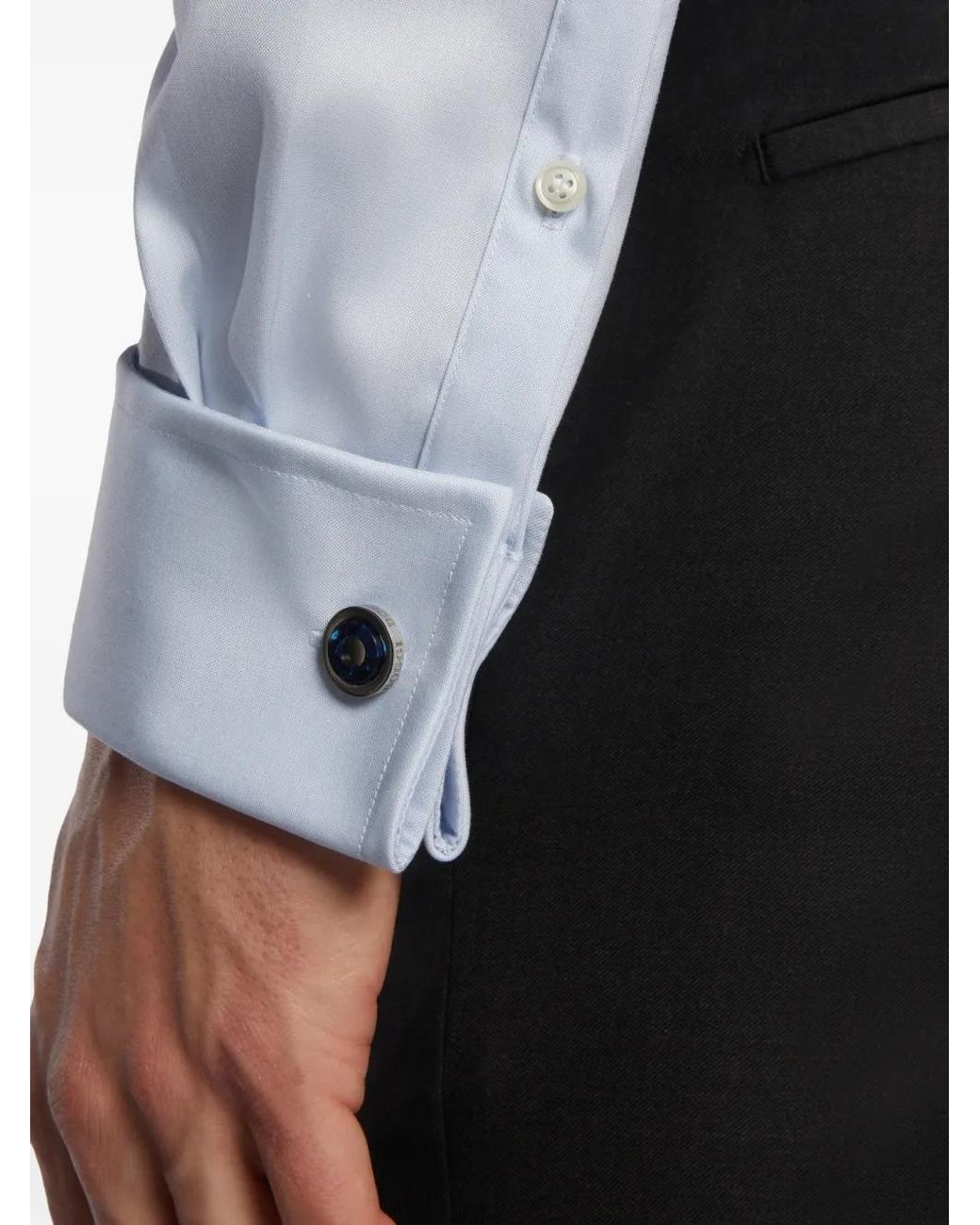 Boggi Blue Windsor-Collar Shirt for men