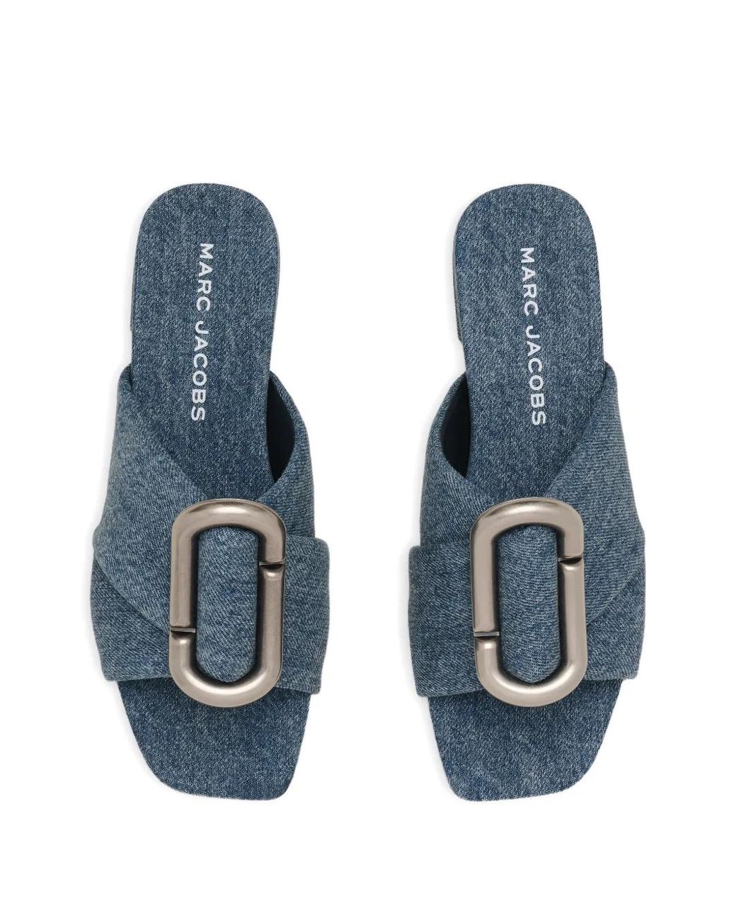 Marc Jacobs Blue Sandales Pop J Marc En Jean