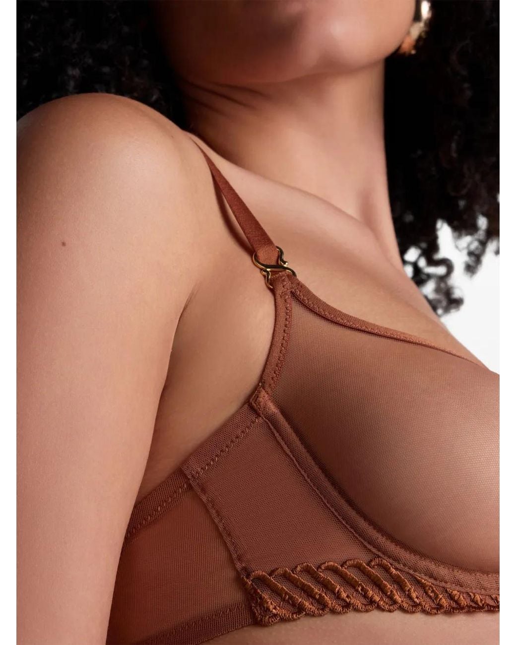 Aubade Natural Sheer Emotion Embroidered Bra