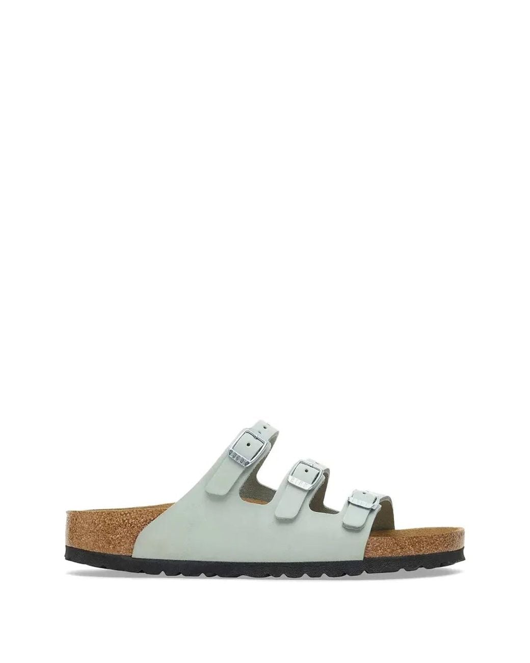 Birkenstock White Florida Buckle-Fastening Sandals