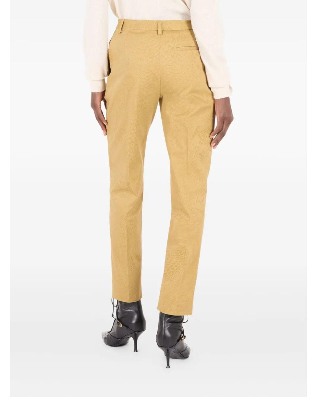 Roberto Cavalli Broek Met Pythonprint in het Yellow