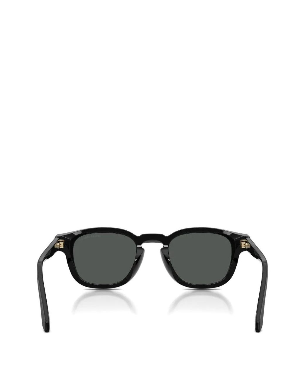 Giorgio Armani Gray Round-Frame Sunglasses
