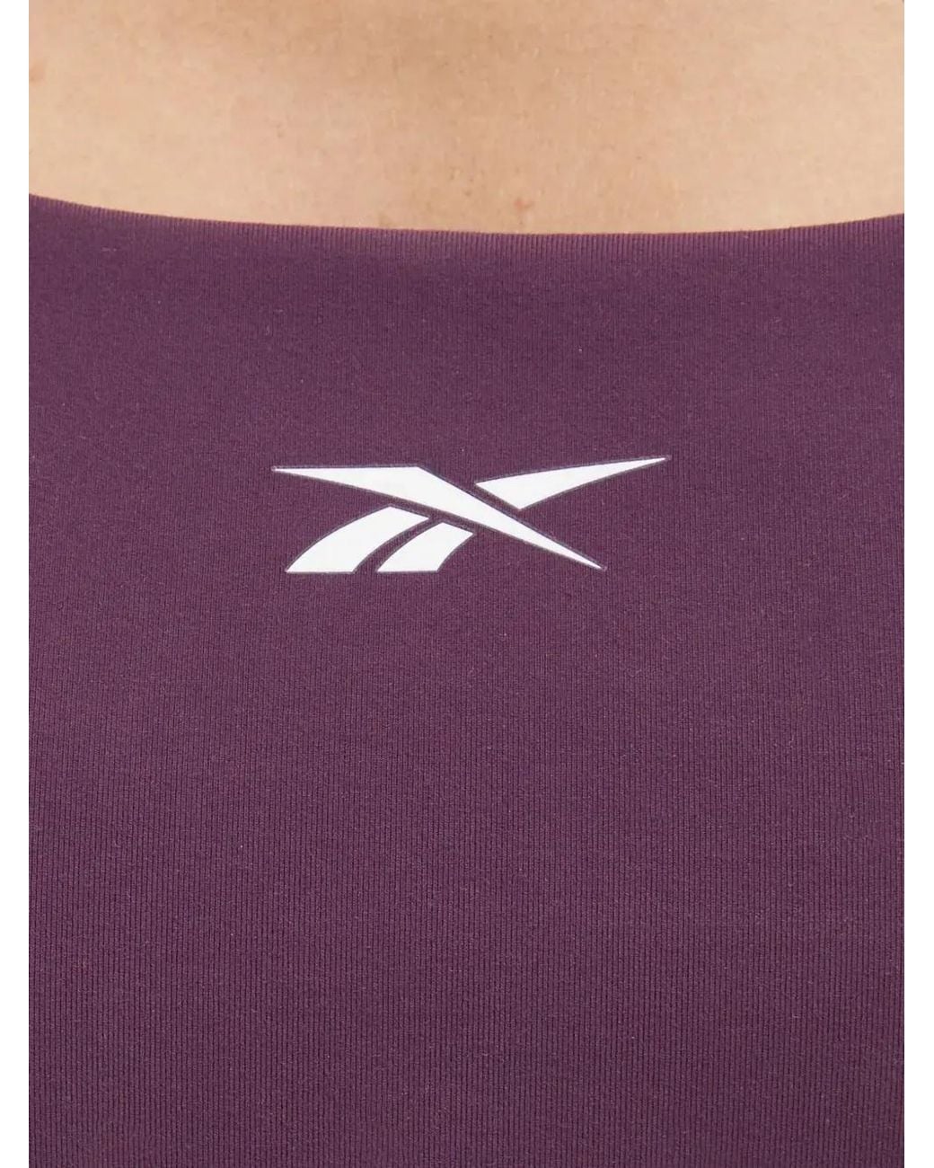 Reebok Purple Crossed Straps Bra