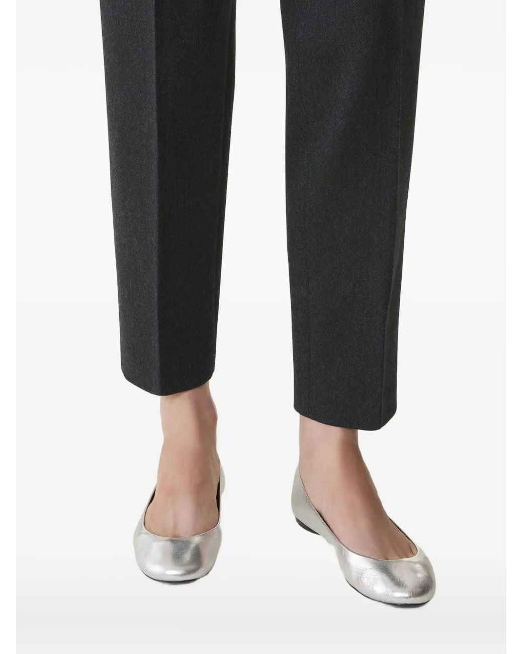 Lanvin White Ballet Flats