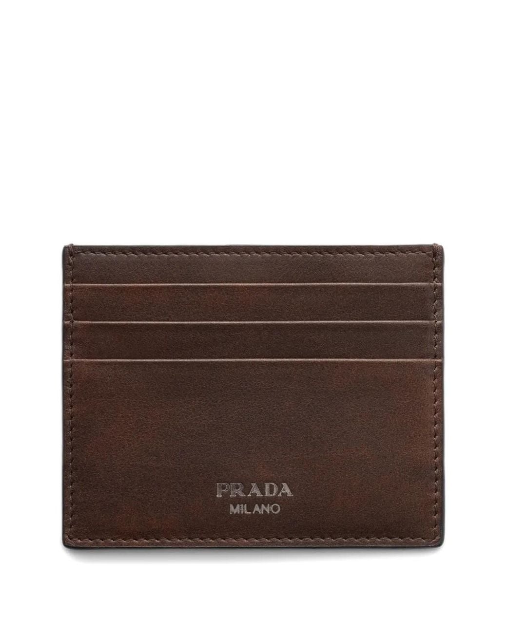 Portacarte di Prada in Brown da Uomo